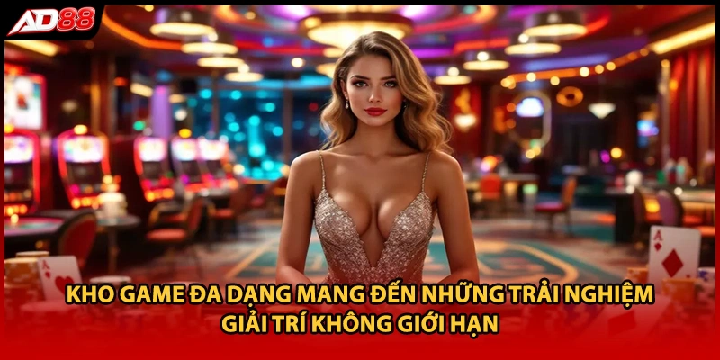 Kho game đa dạng mang đến những trải nghiệm giải trí không giới hạn